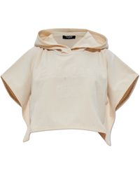 Balmain - Cotton Poncho - Lyst