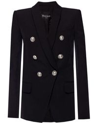 Balmain Double-breasted Blazer - Black