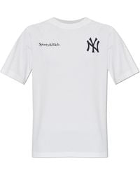 Sporty & Rich - T-Shirt From The '47 & The New York Yankees' Collection - Lyst