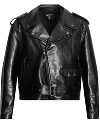 Balmain - Leather Jacket - Lyst