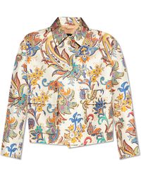Etro - Silk Jacket With Print - Lyst
