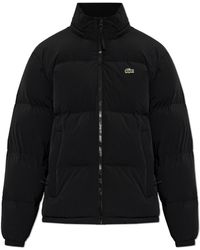 Lacoste - Insulated Jacket With Stand-Up Collar - Lyst