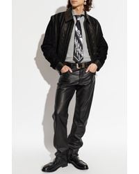 Versace - Leather Jacket - Lyst