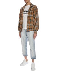 Burberry Logo Print Cotton T-shirt - White