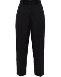 Versace - Wool Pleat-Front Trousers - Lyst
