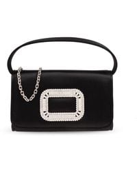Roger Vivier - Satin Handheld Bag 'Pilgrim Micro' - Lyst