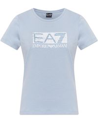 EA7 - T-Shirt With Logo - Lyst