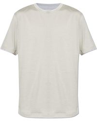 Eleventy - Crew Neck T-Shirt - Lyst