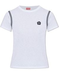 KENZO - T-Shirt With Patch - Lyst