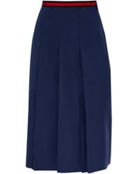 Gucci - Pleated Skirt, - Lyst