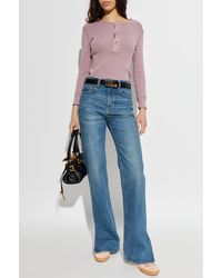 Chloé - Ribbed Fitted Top - Lyst