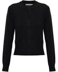 Ami Paris - Cashmere Cardigan With Embroidered Logo - Lyst
