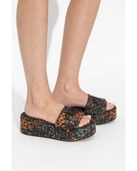 Fendi - Platform Slides 'Tess' - Lyst
