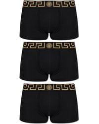 Versace - Three-Pack Of Cotton Boxer Briefs - Lyst