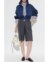 Givenchy - Denim Jacket With Stand-Up Collar - Lyst