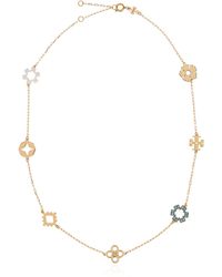 Tory Burch - Necklace With Shimmering Crystals - Lyst
