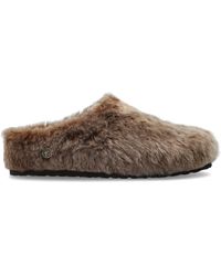 Birkenstock - 'Amsterdam Wrapped Shearling Os' Slides - Lyst