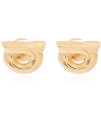 Ferragamo - Earrings With Logo - Lyst