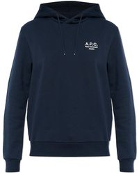 A.P.C. - Sweatshirt With Embroidered Logo - Lyst