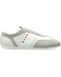 Marni - Leather Sports Shoes With Logo - Lyst