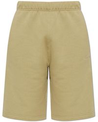 KENZO - Cotton Shorts With Embroidered Logo - Lyst