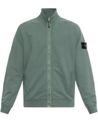 Stone Island - Sweatshirt With A Stand-Up Collar - Lyst