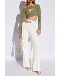 Nanushka - 'marnin' Cropped Top With Opening, - Lyst