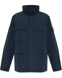 Stone Island - Insulated Jacket 'Micro Twill' - Lyst