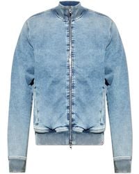 DIESEL - Denim Jacket 'D-Buzye-S Track' - Lyst