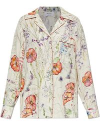 McQueen - Shirt With Floral Motif - Lyst