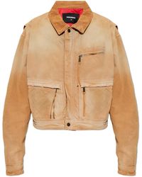 DSquared² - Denim Jacket With Logo - Lyst