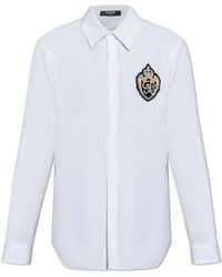 Balmain - Shirt With Appliqué - Lyst