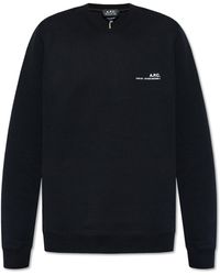 A.P.C. - 'item' Sweatshirt With Logo, - Lyst