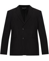 Emporio Armani - Blazer With Double Vent - Lyst