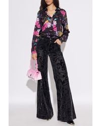 Versace Jeans Couture - Jeans With A Velvet Pattern - Lyst