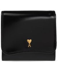 Ami Paris - Leather Wallet - Lyst