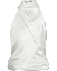 Balmain - Silk Top - Lyst