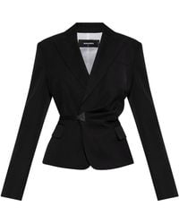DSquared² - Blazer With A Waist Belt - Lyst