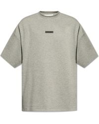 Fear Of God - T-Shirt With Logo Patch - Lyst