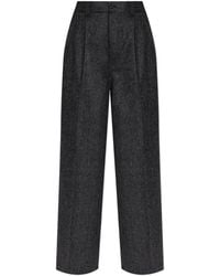 Maison Margiela - Wool Trousers With Pleats - Lyst