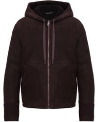 Dolce & Gabbana - Suede Jacket With Hood - Lyst