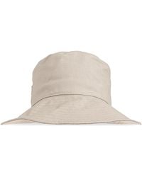 Emporio Armani - Hat With Logo-Shaped Appliqué - Lyst