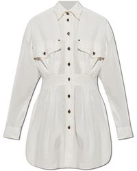 Versace - Dress With Contrasting Stitching - Lyst