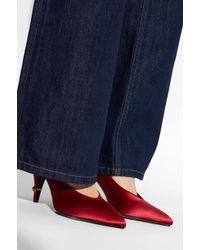 Versace - Satin High-Heeled Shoes - Lyst