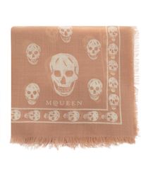 McQueen - Wool Scarf With Raw Edge - Lyst
