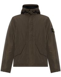 Stone Island - Insulated Jacket With Logo Patch - Lyst