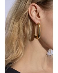 Jacquemus - 'Ovalo' Brass Earrings - Lyst