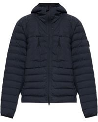 Stone Island - Quilted Jacket With Hood - Lyst