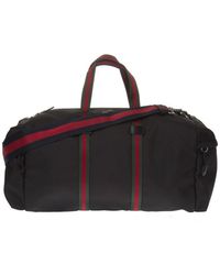 Gucci Technical Canvas Duffel Bag, Black