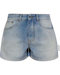 Off-White c/o Virgil Abloh - Denim Shorts - Lyst